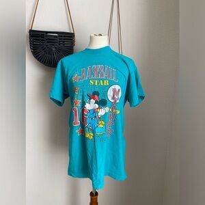 Vintage Disney Mickey Mouse & Co Baseball Short Sleeve T-Shirt